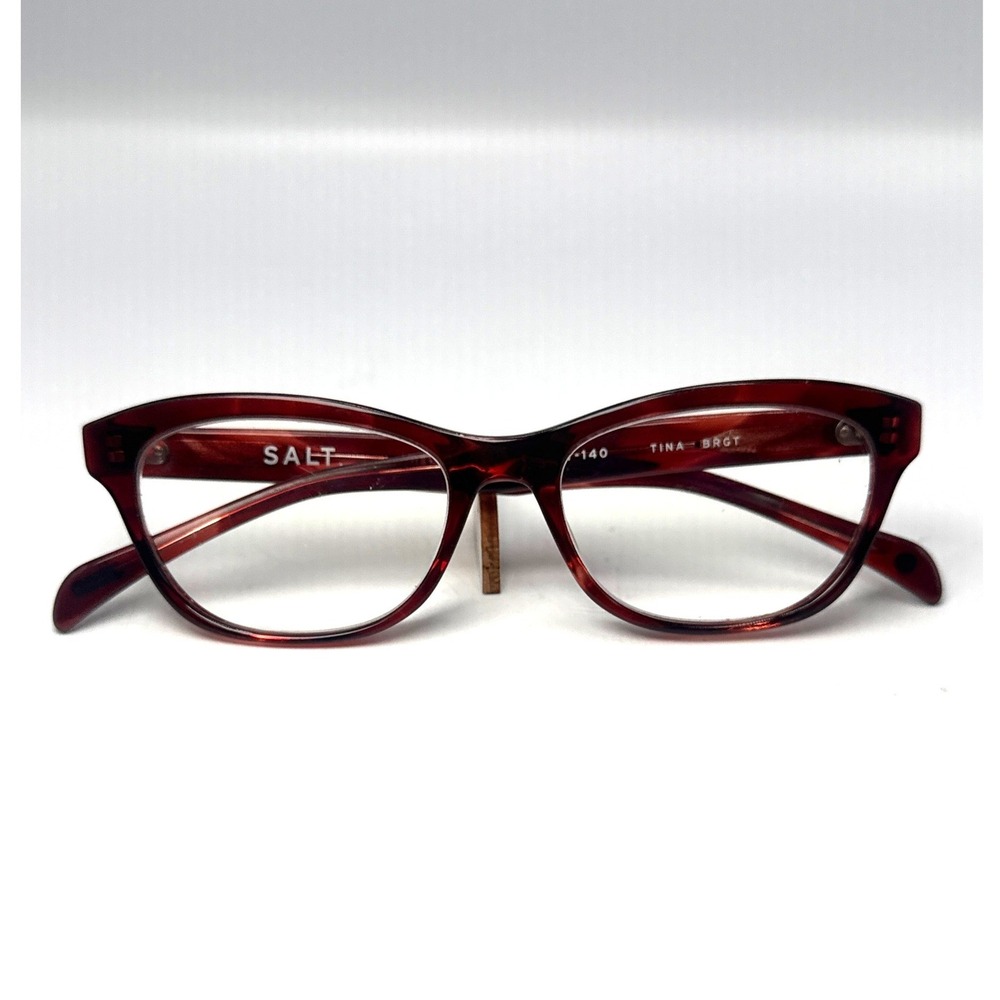SALT Optics Tina BRGT Burgundy Tortoise Cat Eye Eyeglass Frames 51-17-140 Japan